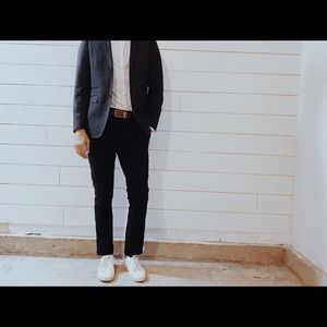 Frank and Oak 5 Pocket Black chino dress pants